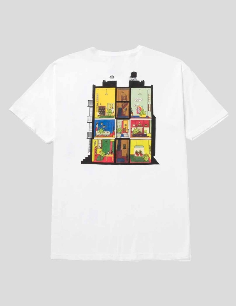 T-shirt HUF at home tee white
